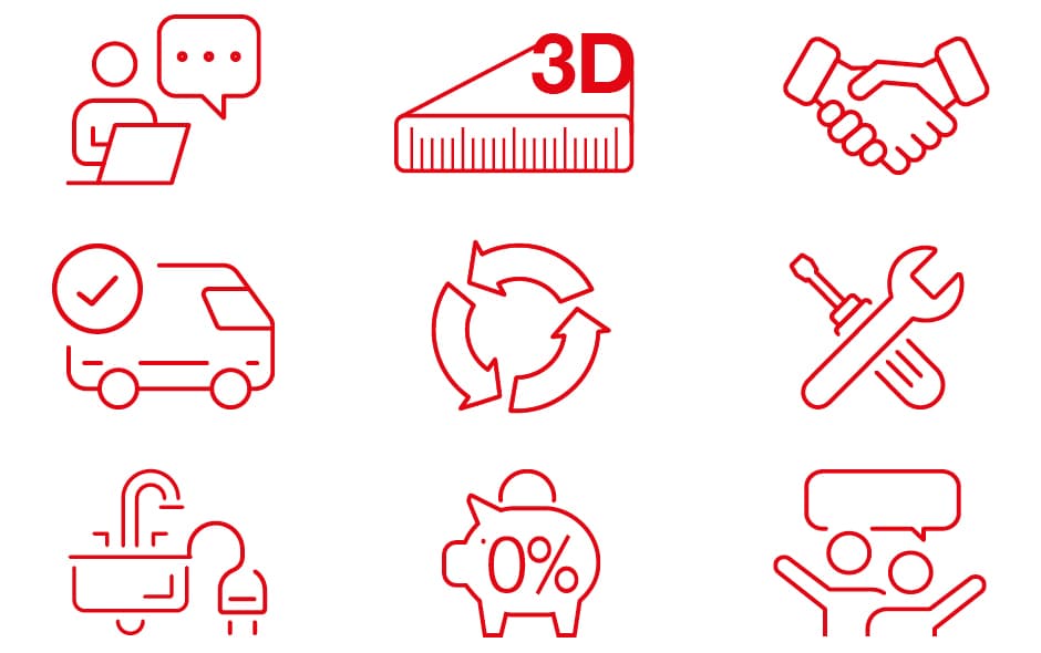 servicevielfalt wasser elektro installation finanzkauf montage beratung lieferung weitersagen recycling