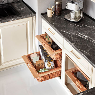 Quadratisches Stimmungs-Küchenbild