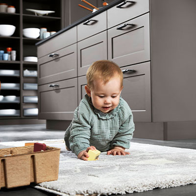 Quadratisches Stimmungs-Küchenbild